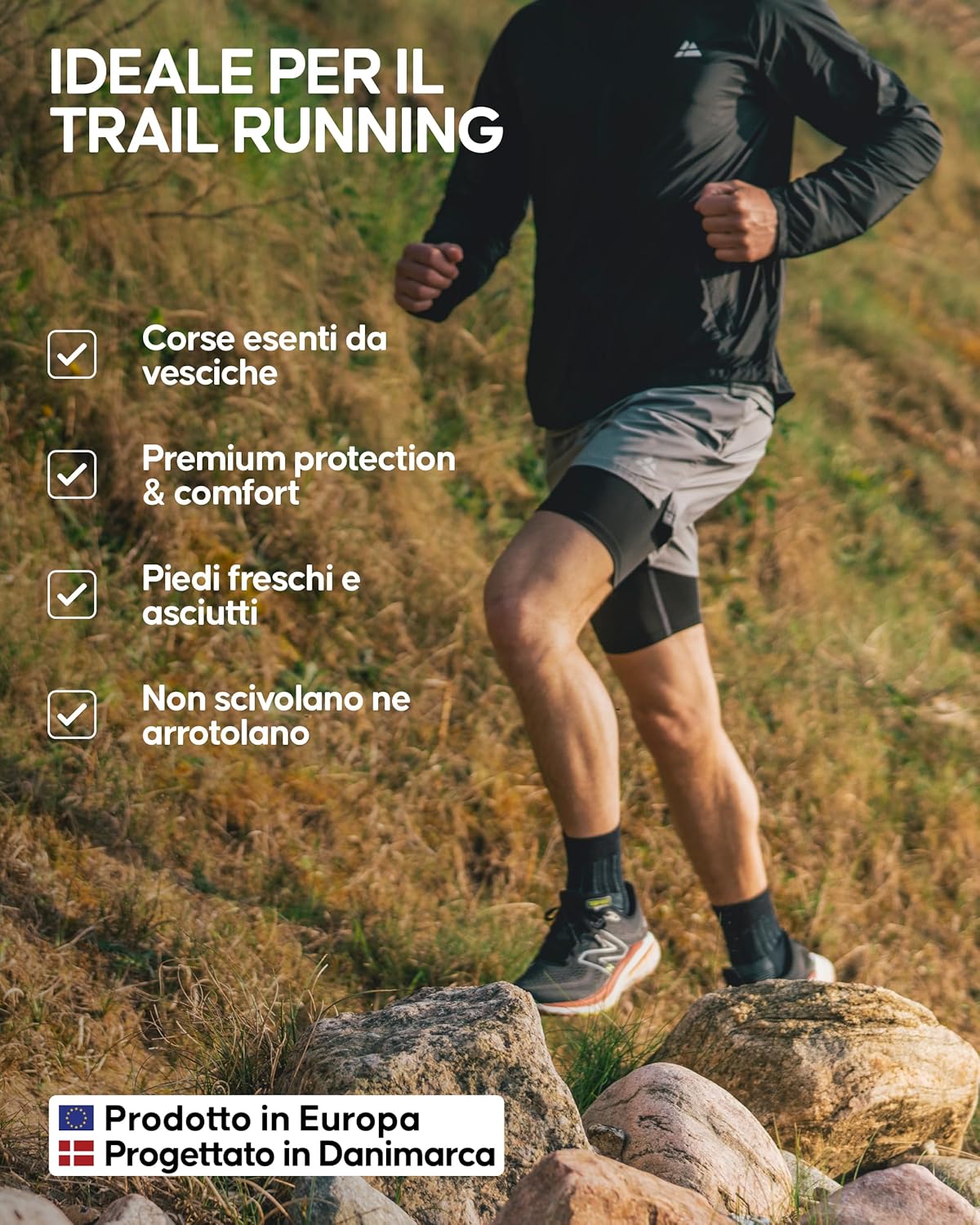 Thumbnail 3 de DANISH ENDURANCE Calze Uomo in Lana Merino per Ciclismo (2 paia) traspiranti e termoregolatrici