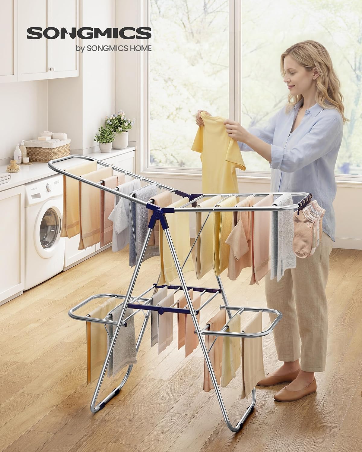 Detalle de SONGMICS Clothes Drying Rack ULLR506EQ01