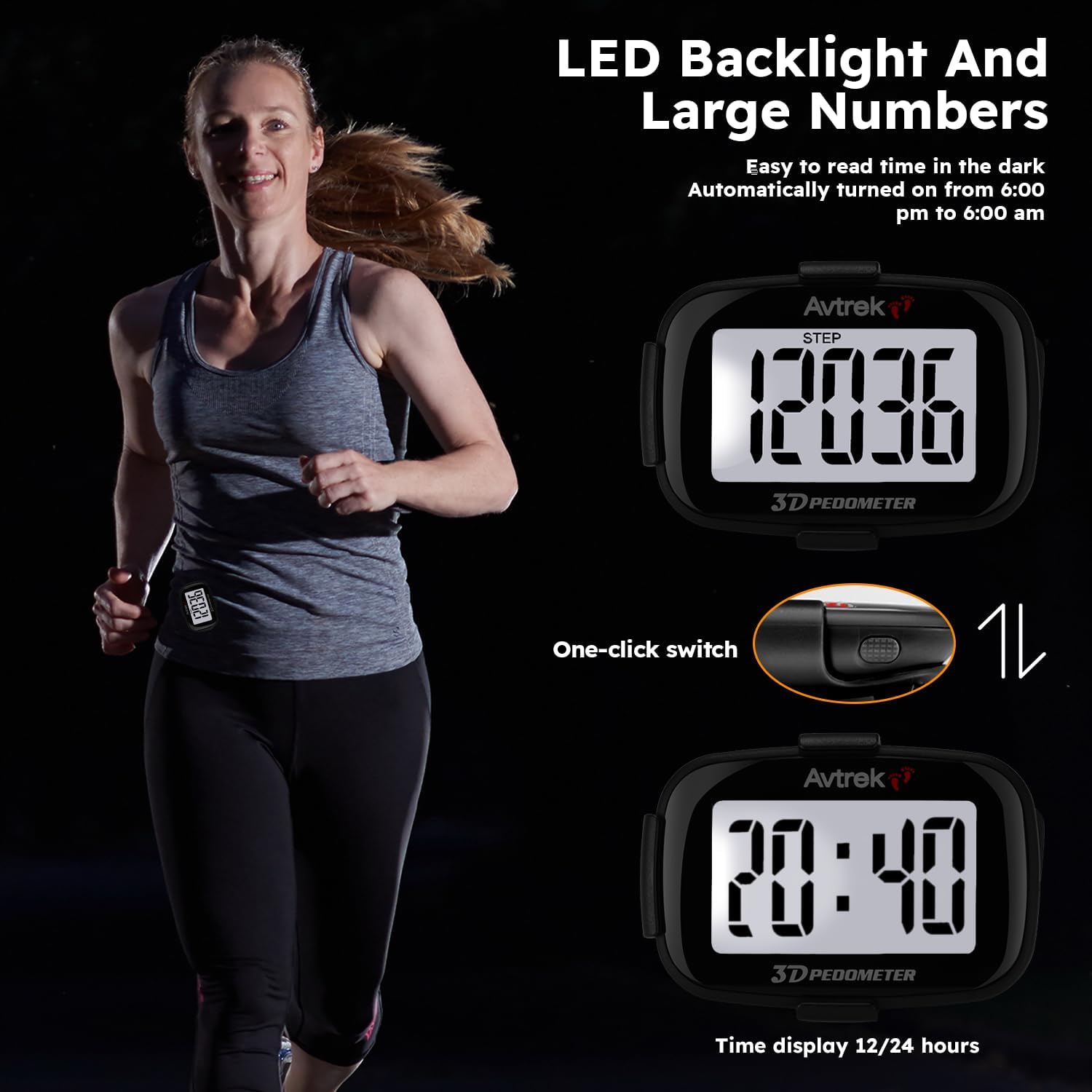 Thumbnail 4 de AVTrek step counter 3D pedometer
