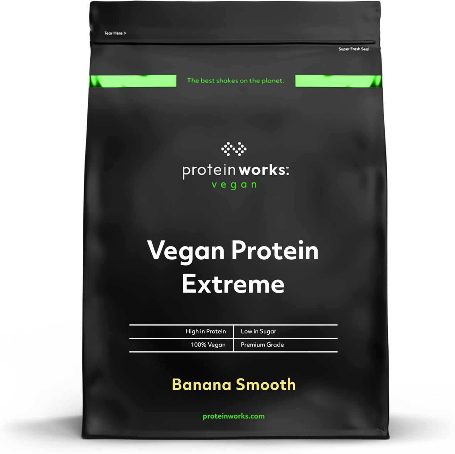 Detalle de Protein Works Protein Vegana Extreme 500 g — 14 licuados