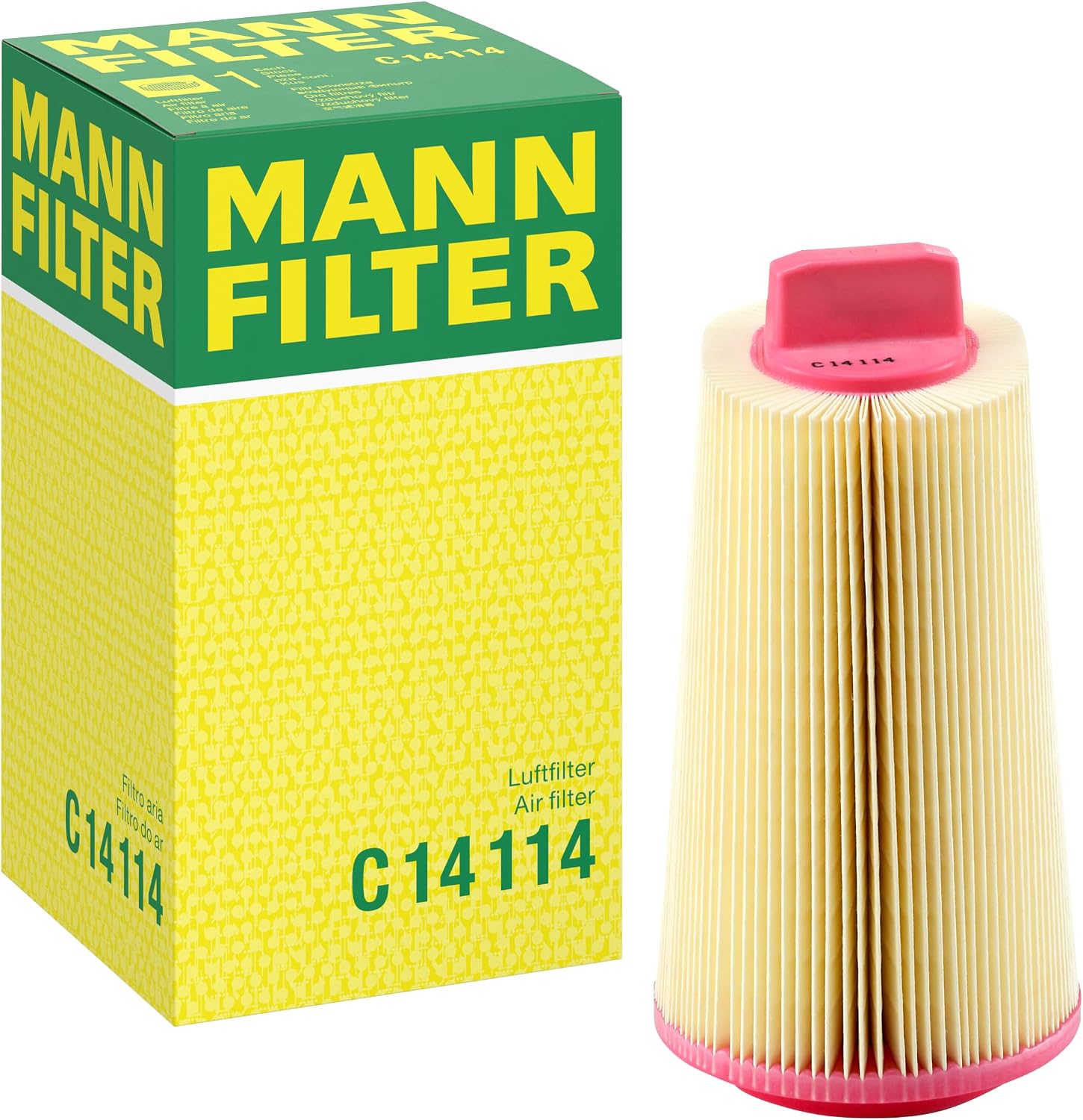 Detalle de MANN-FILTER C14 114 filtre air 249mm