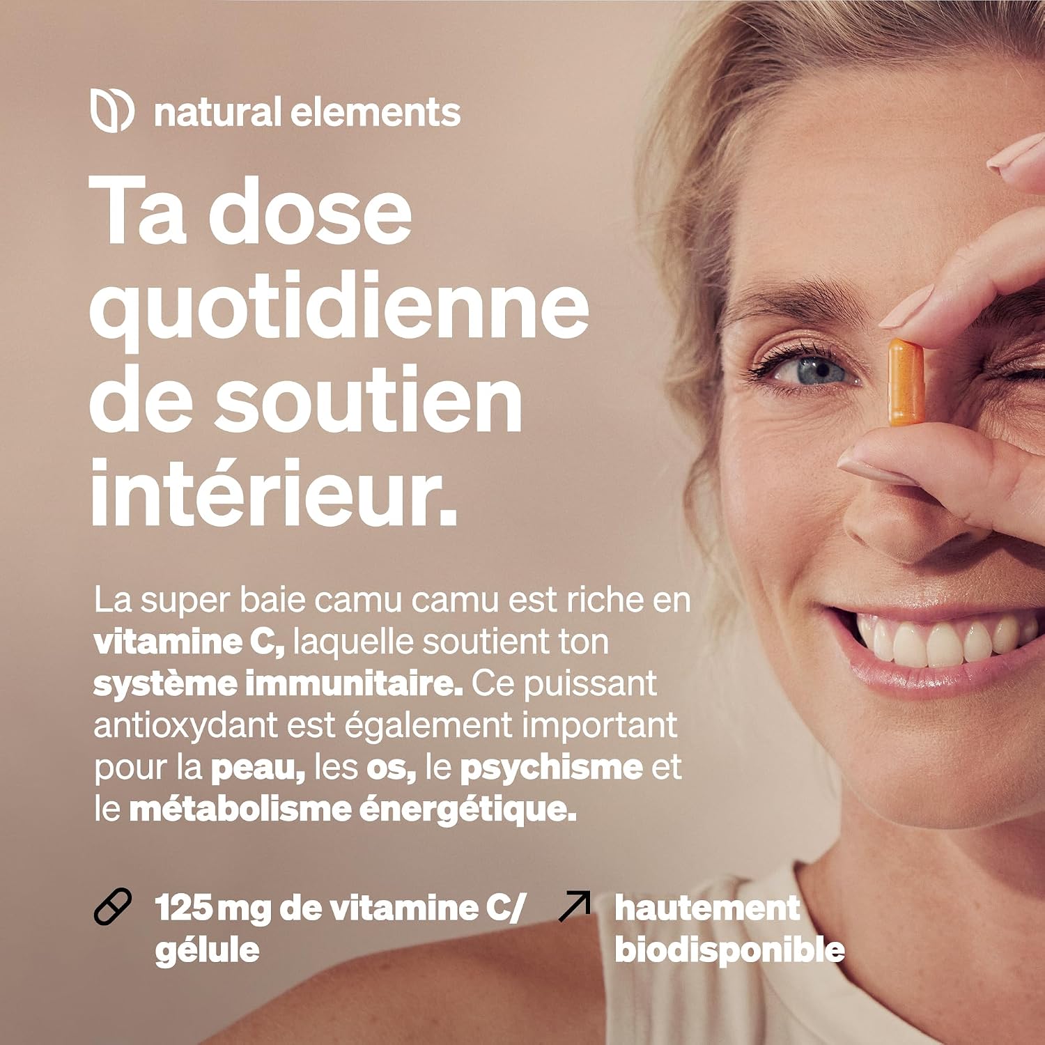 Thumbnail 2 de Gélules d’extrait de camu camu – vitamine C – 180 gélules véganes (500 mg par gélule)