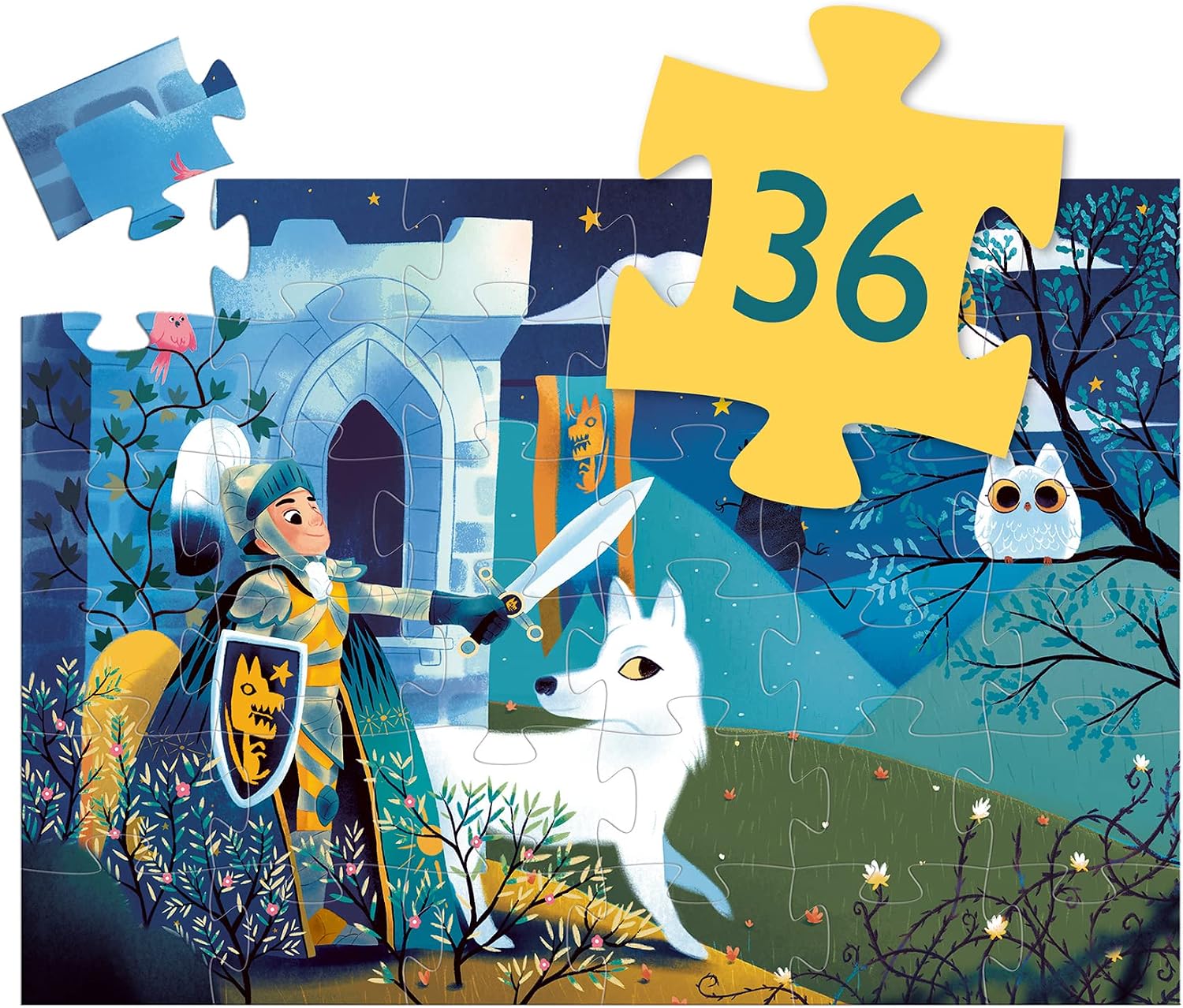 Thumbnail 4 de Djeco Chevalier de la pleine lune 36 pezzi puzzle enfant
