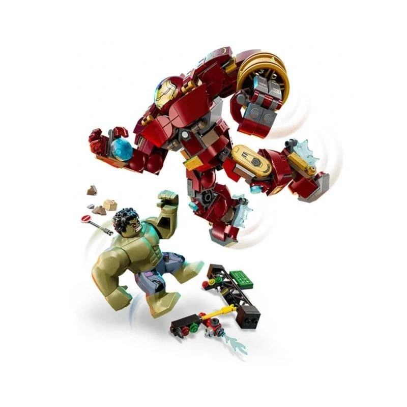 Detalle 2 de LEGO Marvel Batalla Legendaria Hulkbuster contra Hulk (76343) – 413 piezas