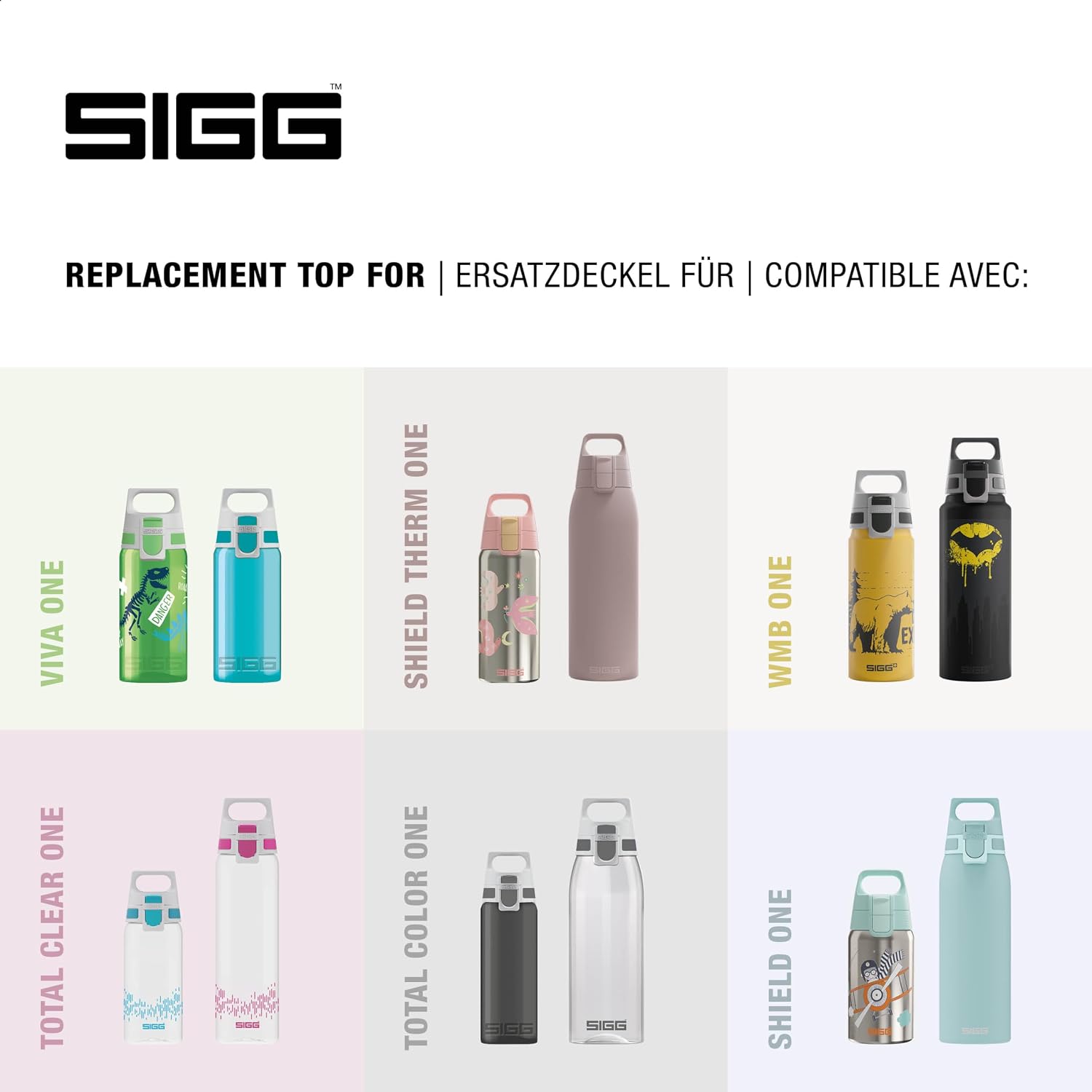 Detalle de SIGG WMB ONE Top Verschluss (One Size) – Ersatzverschluss für SIGG Trinkflaschen