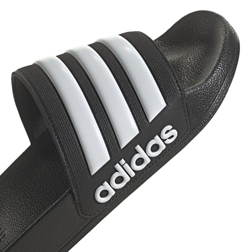 Detalle de adidas Adilette Shower Slides Unisex – Core Black/Cloud White, Größe EU 42