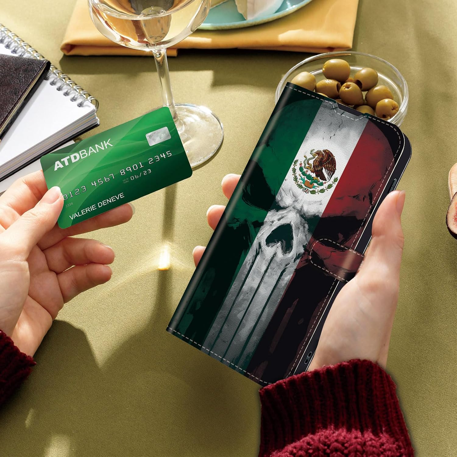 Detalle 2 de RYUITHDJP Wallet Phone Case for Samsung Galaxy A15 5G