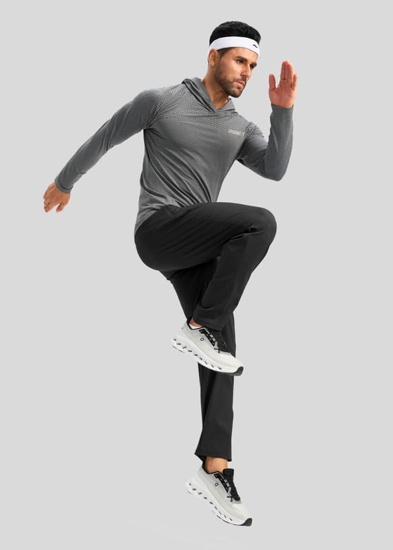 Thumbnail 6 de Pudolla Men's Athletic Stretch Joggers with Zippers