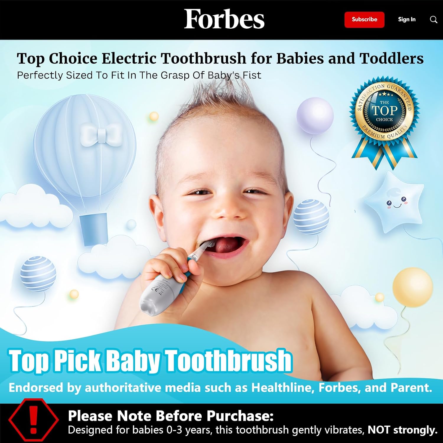 Thumbnail 1 de Dada-Tech Baby Electric Toothbrush 0–3 years