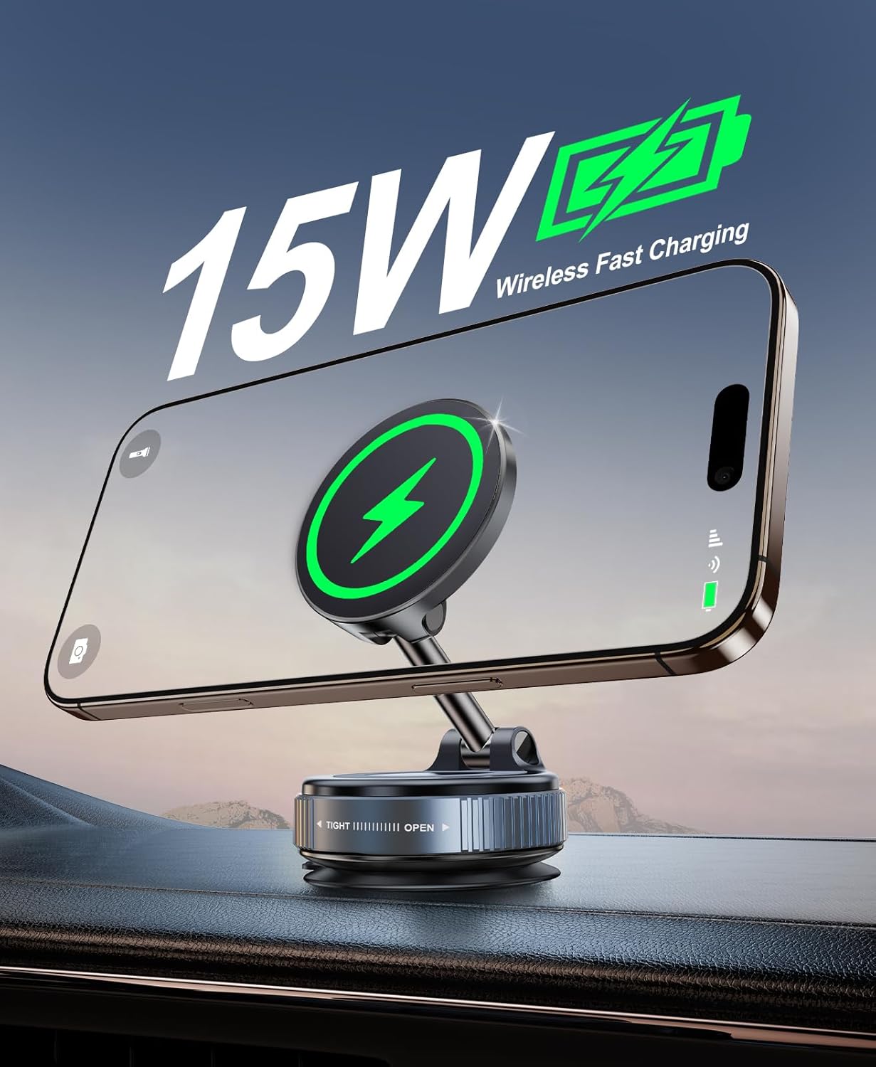 Thumbnail 3 de Beeasy MagSafe Car Mount Charger 15W