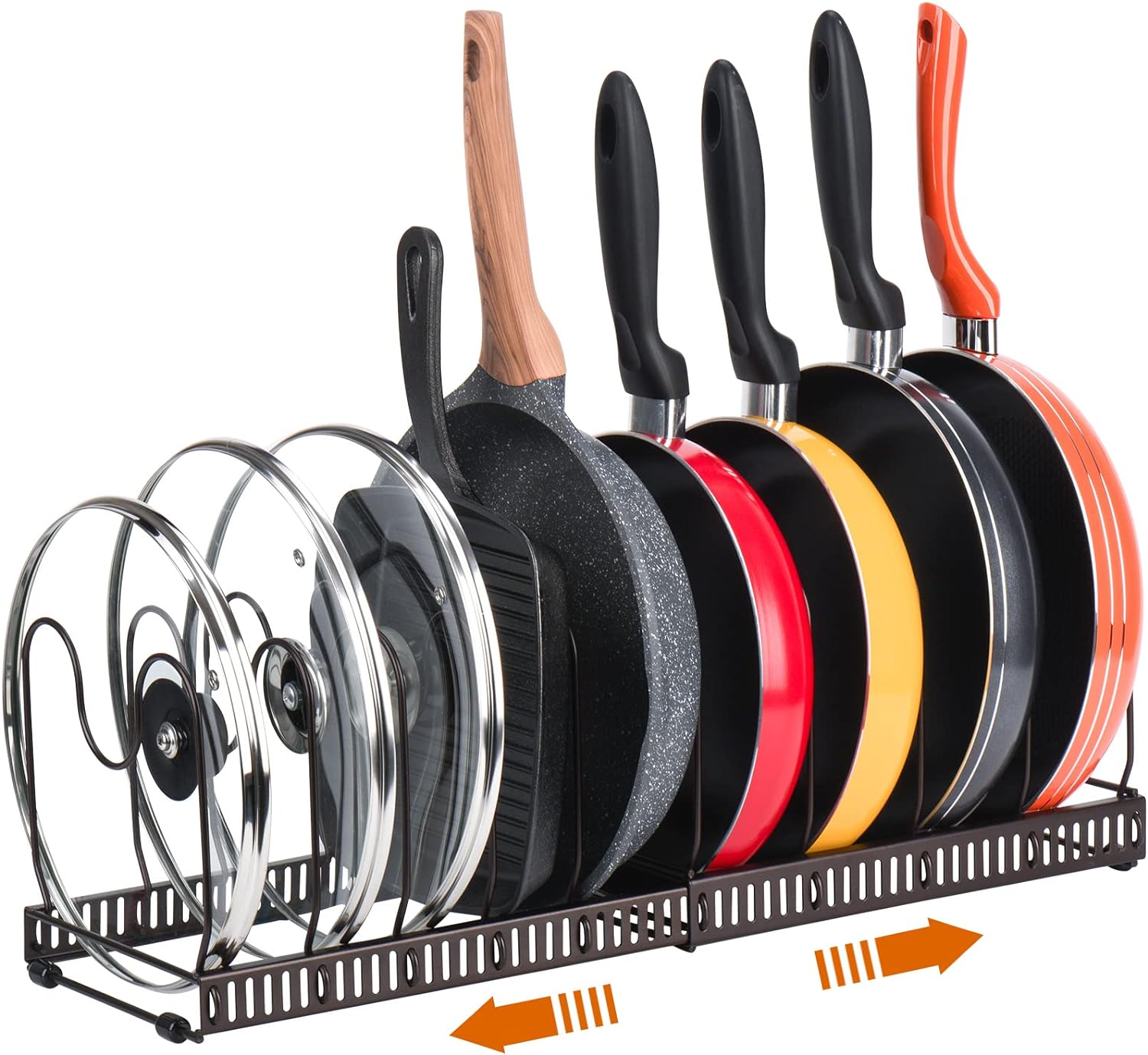 Detalle de Toplife Pots and Pans Organizer Rack for Cabinet and Countertop