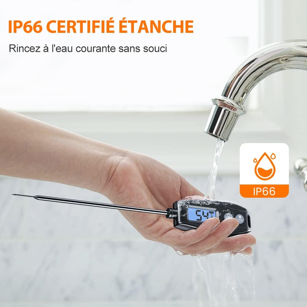 Thumbnail 4 de Glangeh Thermomètre cuisine lecture instantanée ⚙