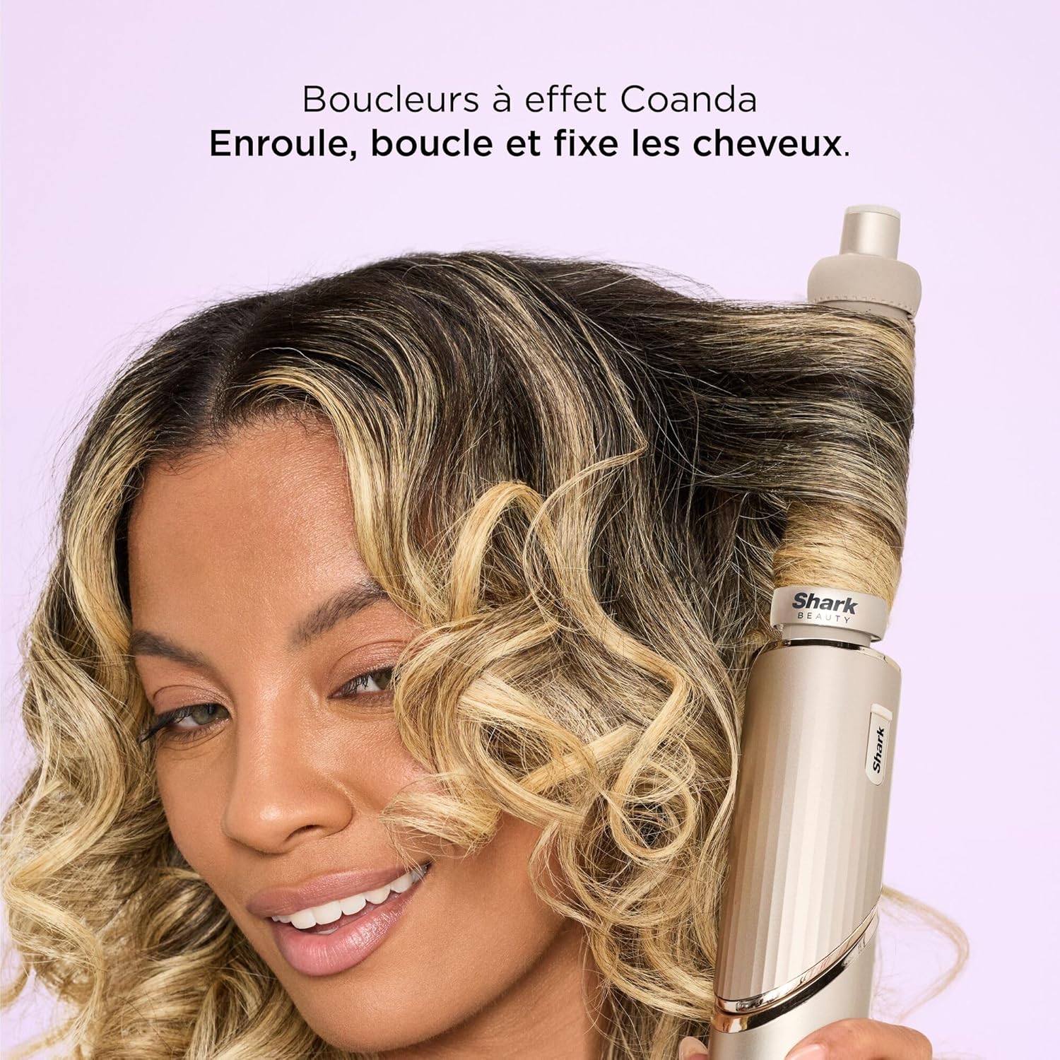 Detalle de Shark FlexStyle Air Styler & Sèche-cheveux avec boucleurs Auto-Wrap, brosse ovale et concentrateur
