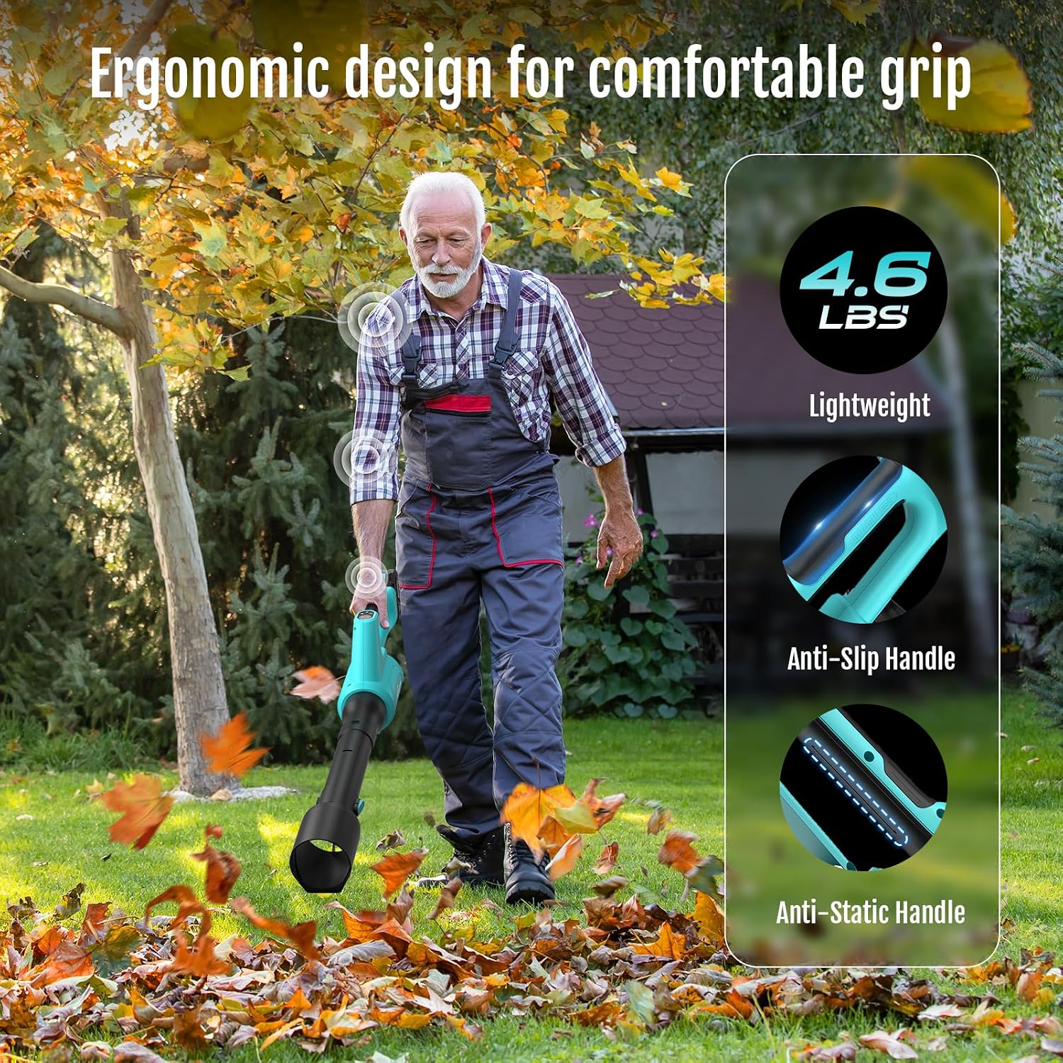 Thumbnail 6 de YARDCARE BBL20007B Cordless Leaf Blower with 4.0Ah Battery, 5 Speeds & Turbo