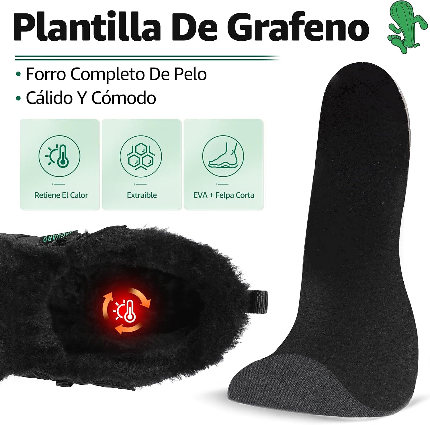 Detalle 2 de SAGUARO Barefoot Botines Invierno Cálido 36-48
