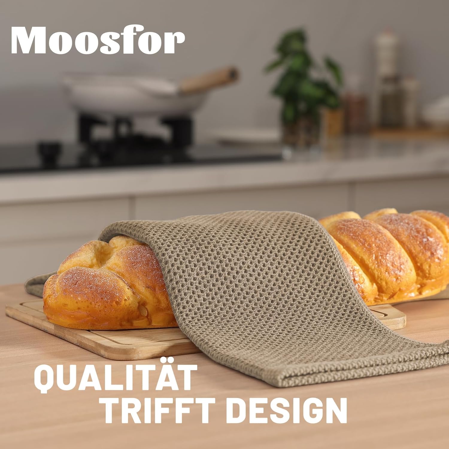 Thumbnail 1 de Moosfor Geschirrtücher 4er Set 32 x 72 cm