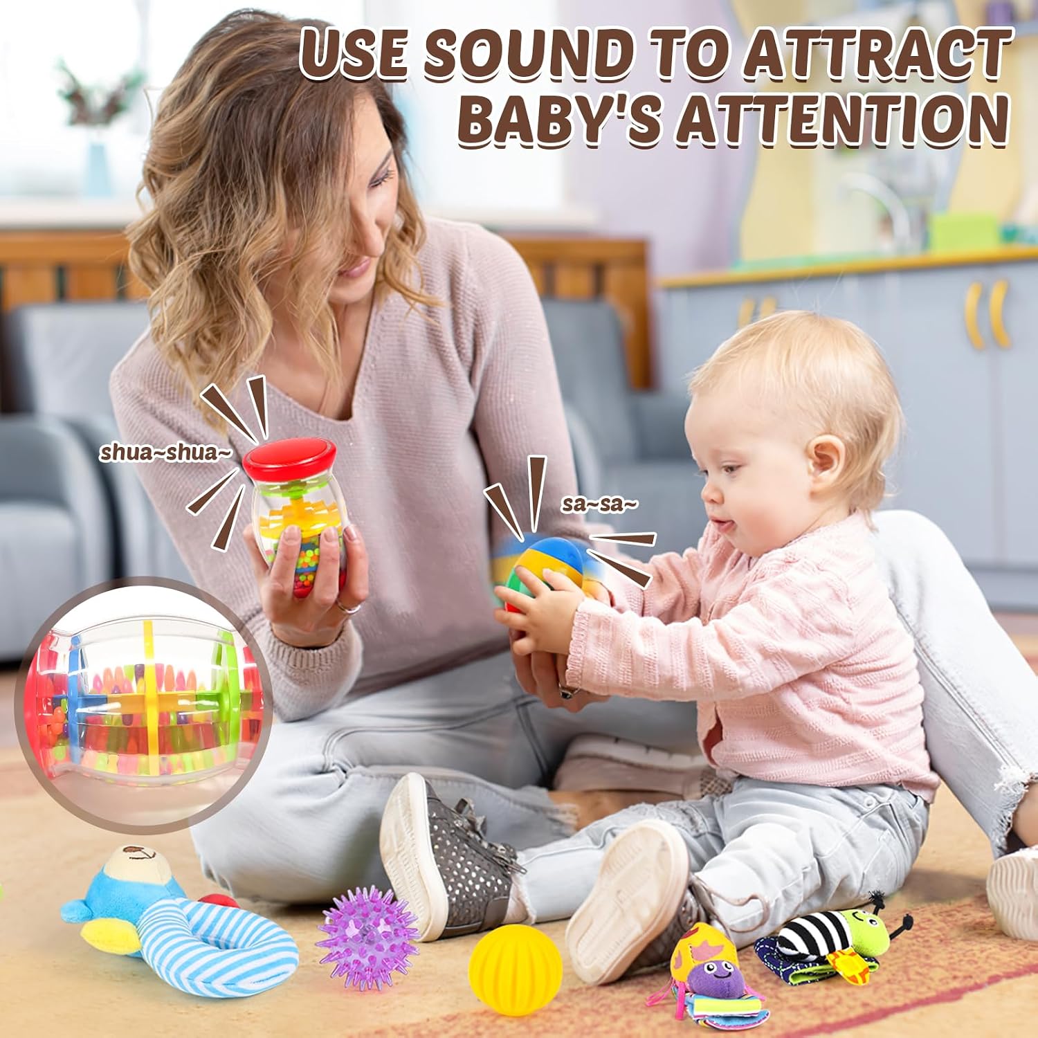 Thumbnail 3 de Joyreal 15 Pcs Sensory Toys for Babies 0-12 Months