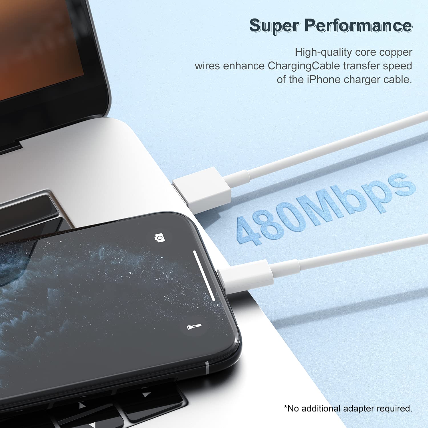 Thumbnail 4 de iPhone Charger Cable 1M 3Pack MFi Certified