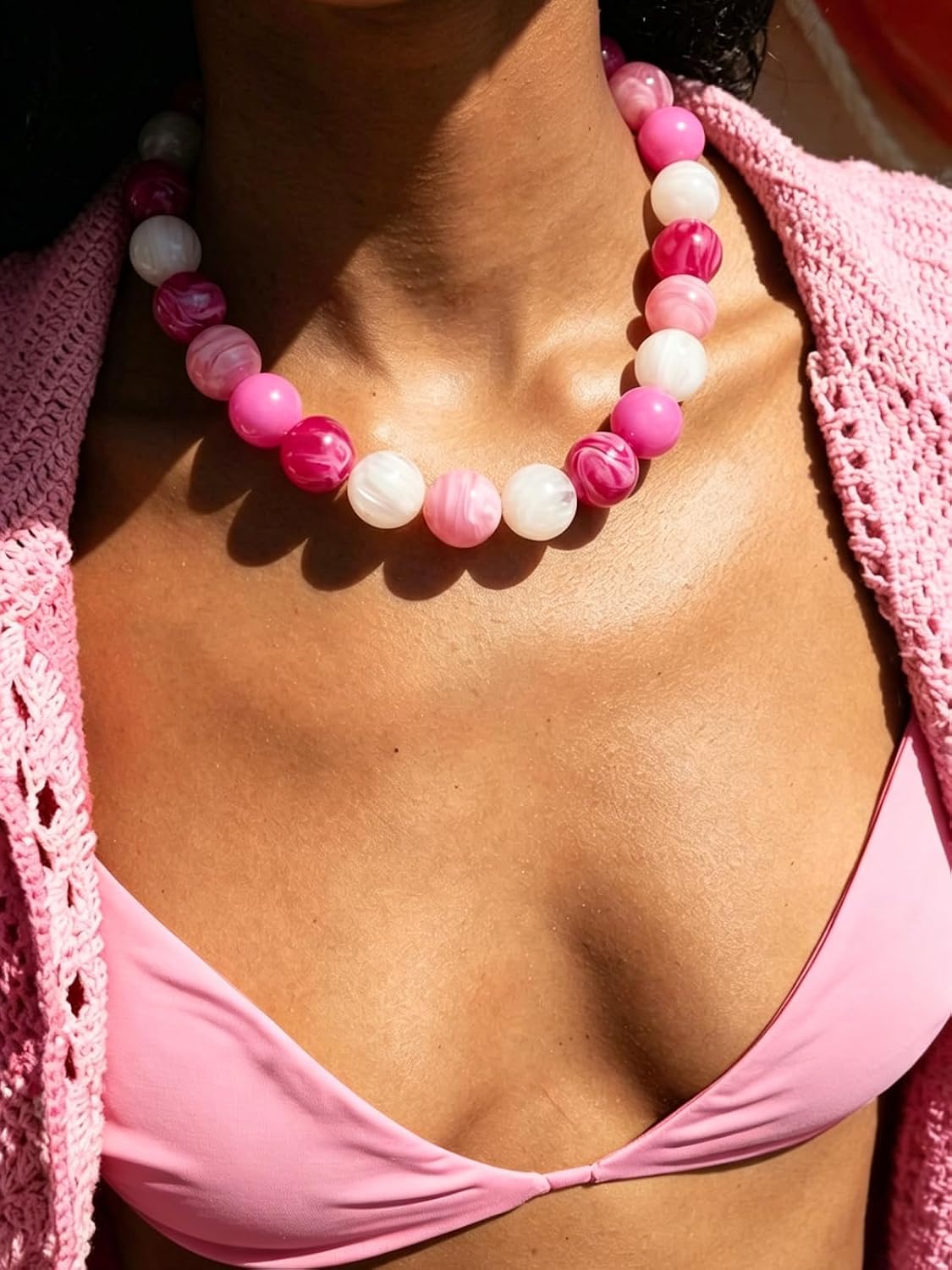 Thumbnail 6 de ENSKEFEN Beaded Necklace in Resin