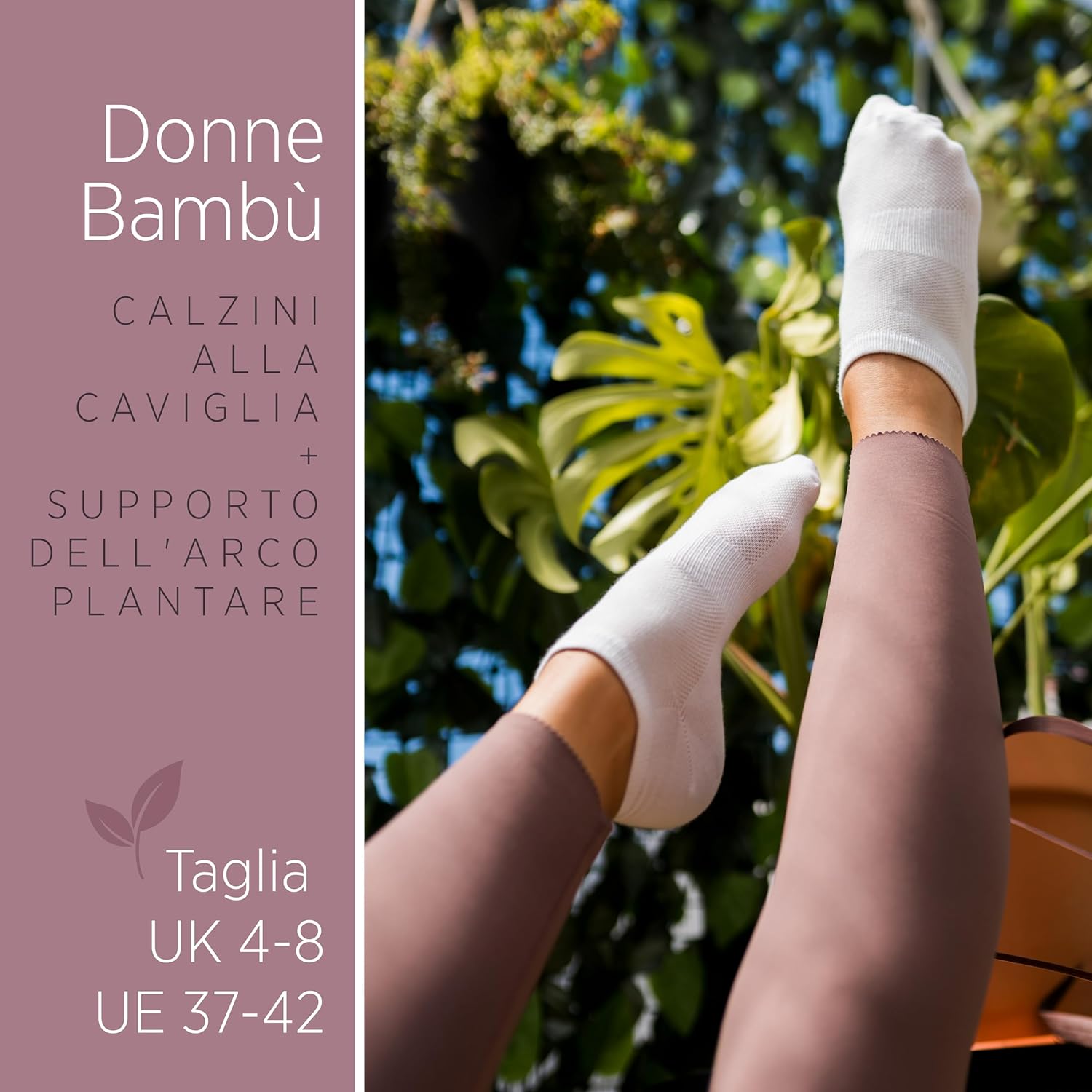 Thumbnail 2 de 3 Paia di Calze Antiscivolo Grip per Yoga, Pilates, Fitness e Danza – EU 37-42