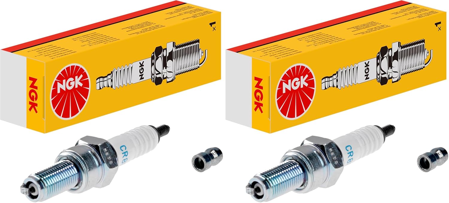 Thumbnail 4 de NGK CR8E Spark Plug - White/Silver