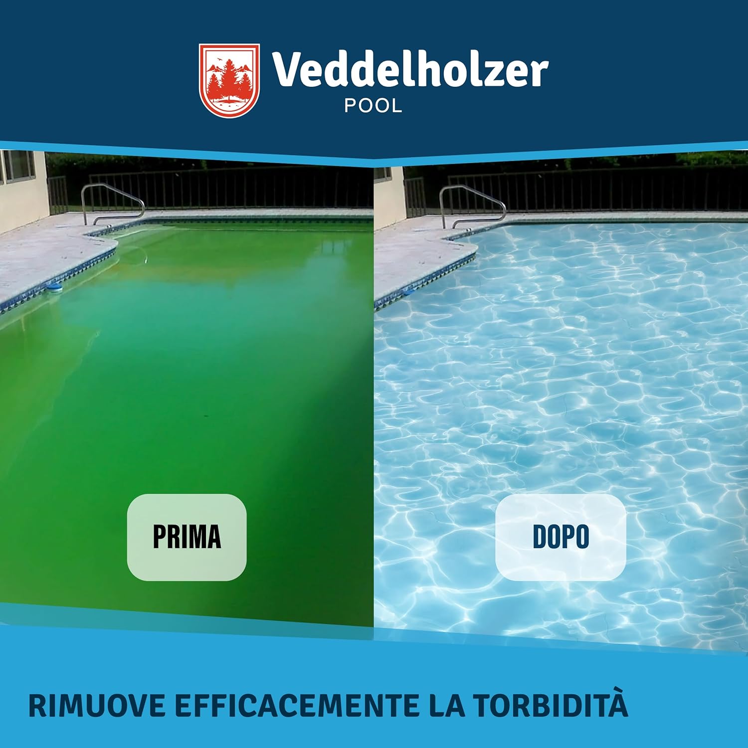 Thumbnail 5 de Veddelholzer Pool Clear 0,5 litri contro torbidità per piscina e idromassaggio