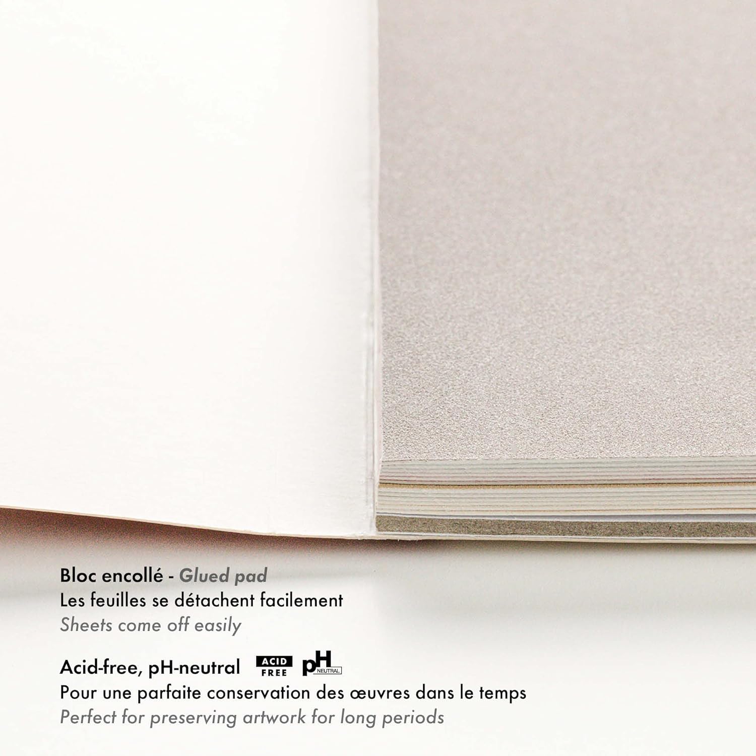 Thumbnail 1 de Clairefontaine 96052C Bloc Collé Pastelmat n°7 – 12 feuilles 18x24 cm, 360 g, 4 couleurs assorties