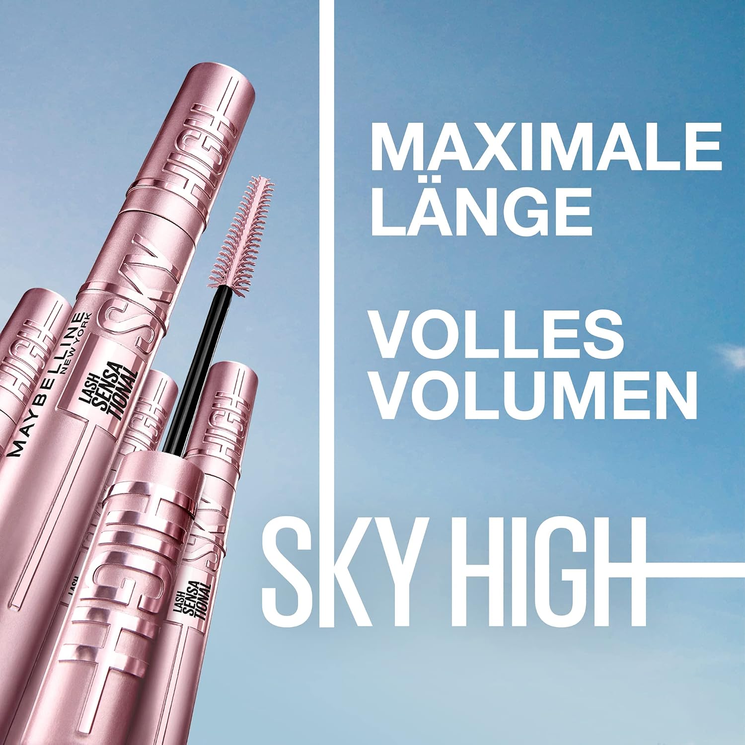 Detalle 2 de Máscara de Pestañas Lash Sensational Sky High Waterproof de Maybelline New York