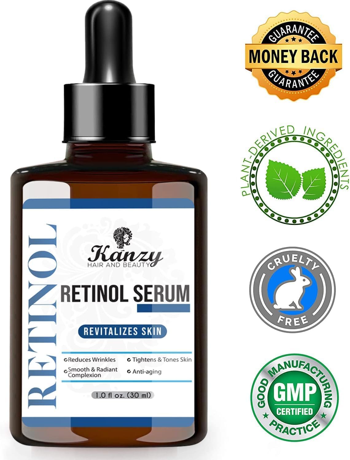 Detalle 2 de Kanzy Retinol Sérum 2.5% 30 ml