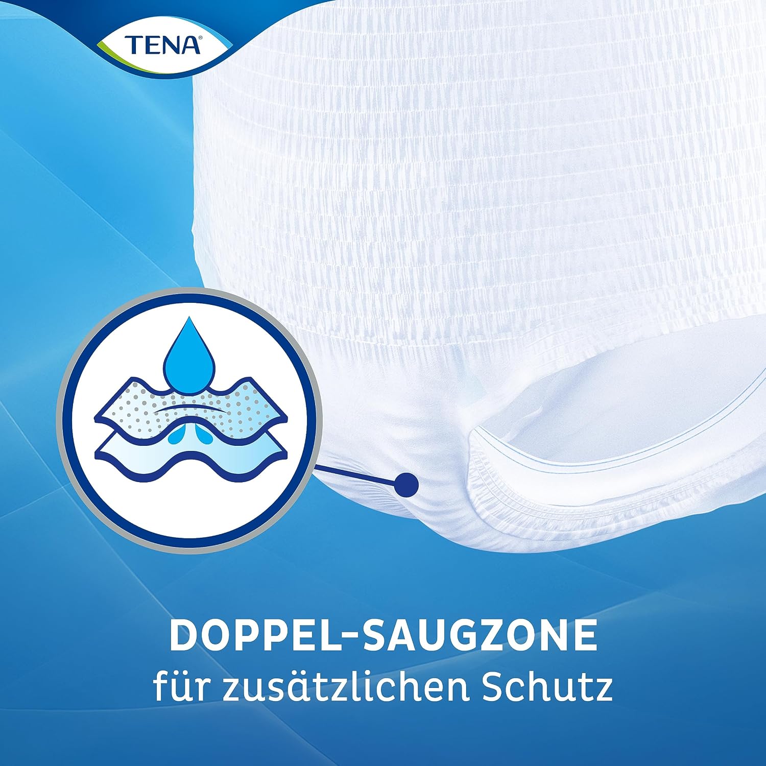 Detalle de TENA Pants Plus Unisex Inkontinenzslips, 56 Stück im Monatspaket (4 x 14 Stück), Größe M