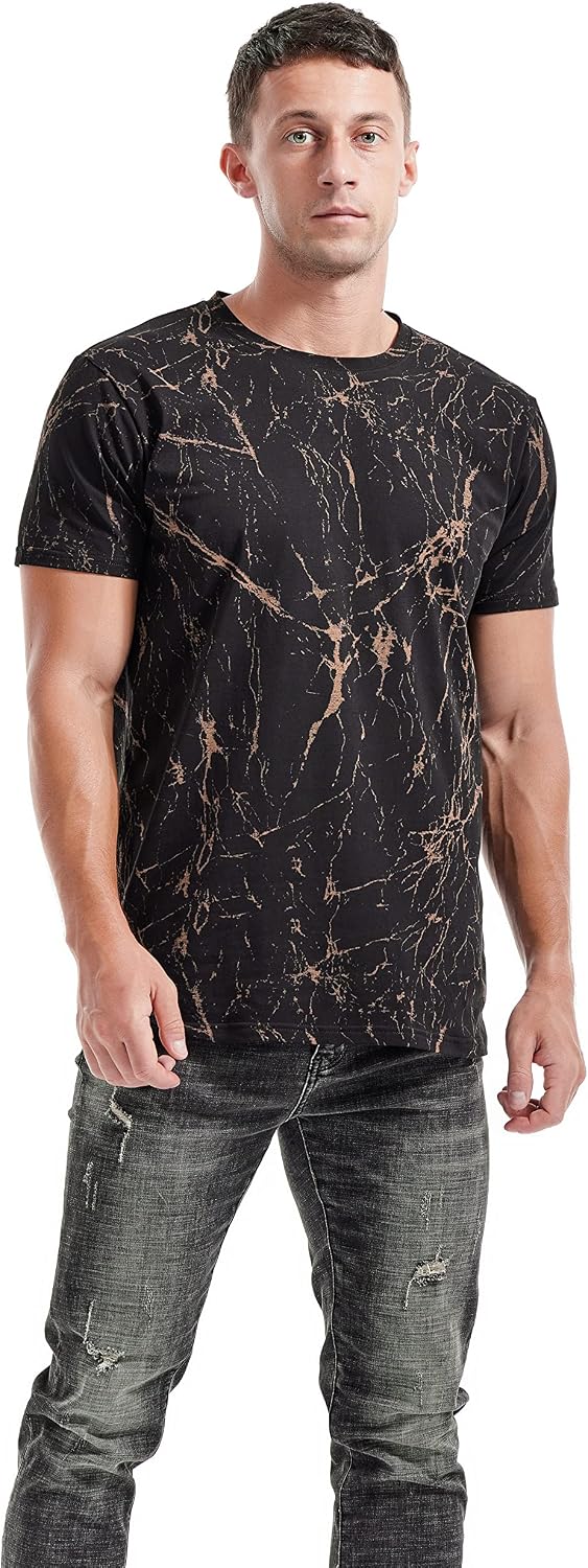 Detalle 2 de RONOMO Herren T-Shirt – 95% Baumwolle, 5% Elastan, hautfreundlich und elastisch