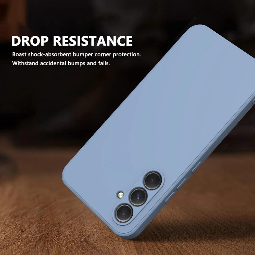 Detalle de ULXITEYU Samsung Galaxy S25 FE Slim TPU Case, Grass Gray, Wireless Charging