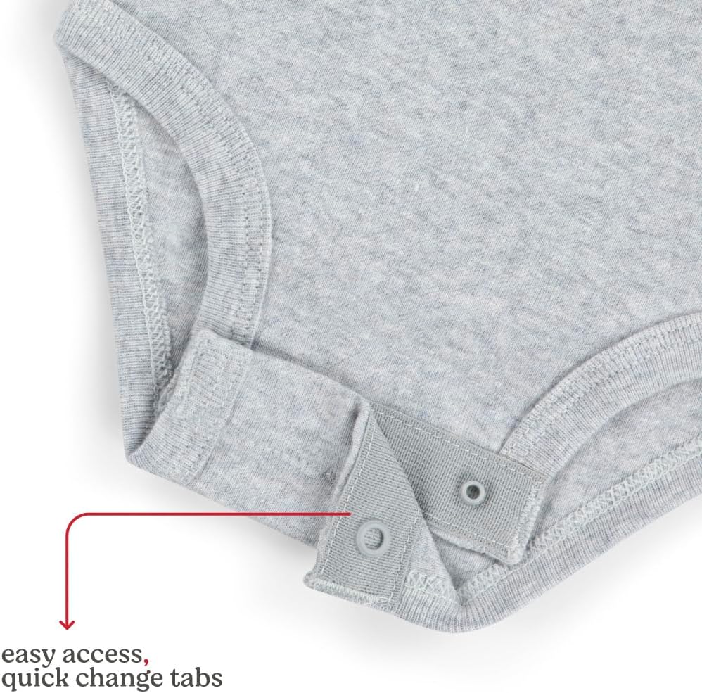 Detalle 2 de Huggies Little Hugs : lot de 6 bodies débardeur à manches courtes en coton bio