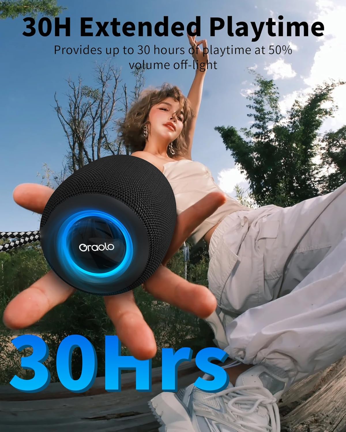 Detalle de oraolo Mini Bluetooth Speaker 15W 📢