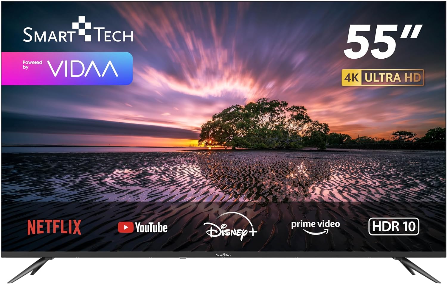 Detalle de Smart Tech 32HV02V – 32-Zoll LED Smart TV mit VIDAA, Triple-Tuner und HD-Auflösung