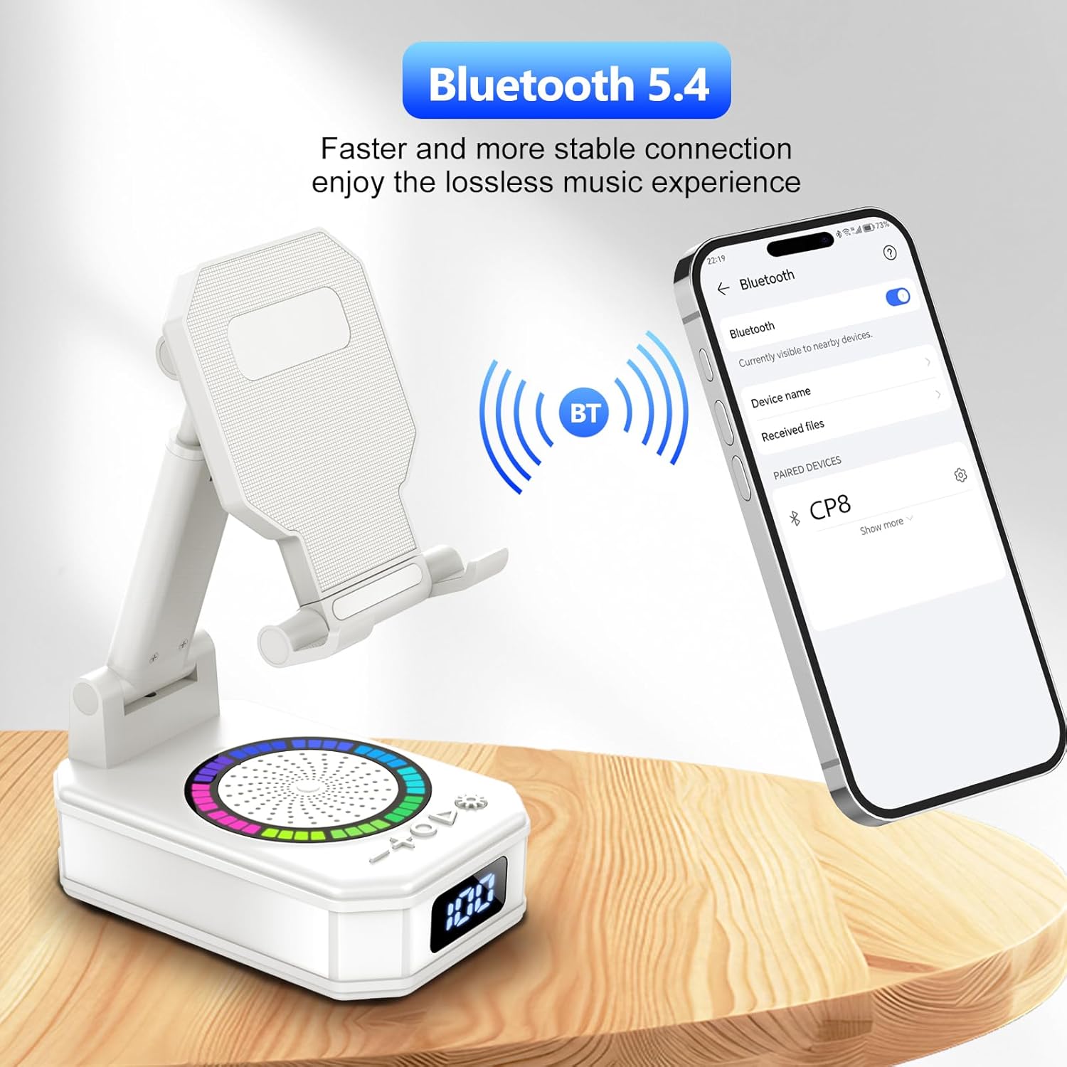 Thumbnail 3 de 4-in-1 Phone Stand with Bluetooth Speaker
