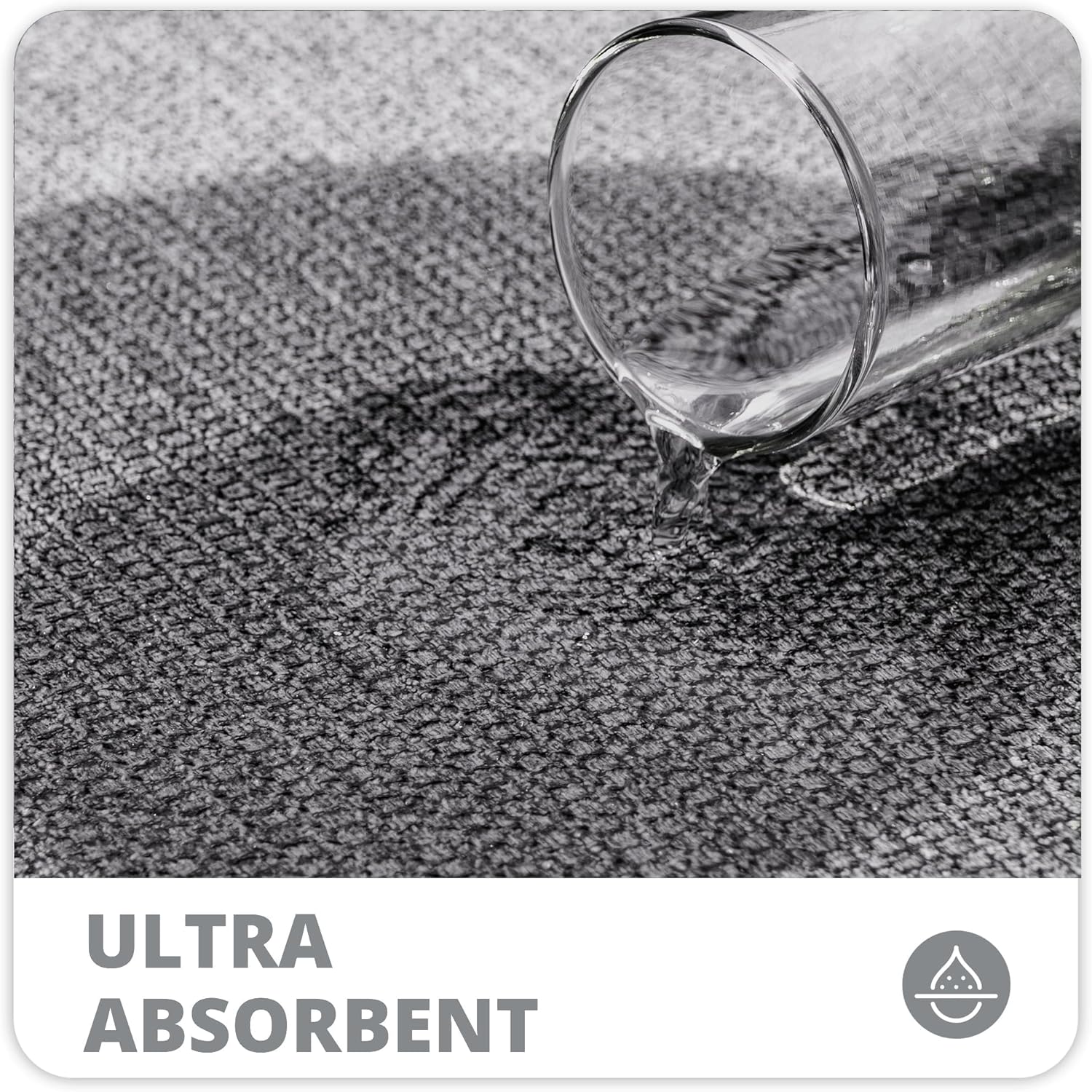 Detalle de Bath Mat 17x27 Inch Quick-Dry Low Pile Rug