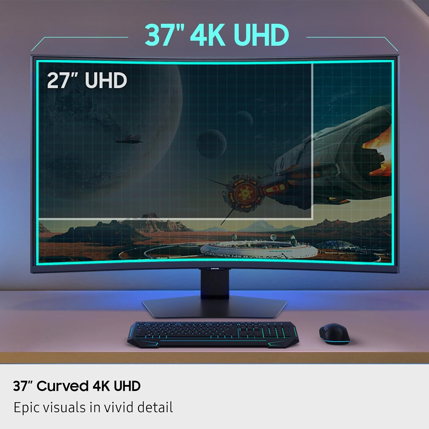 Thumbnail 3 de Samsung Odyssey G7 37” 4K Gaming Monitor
