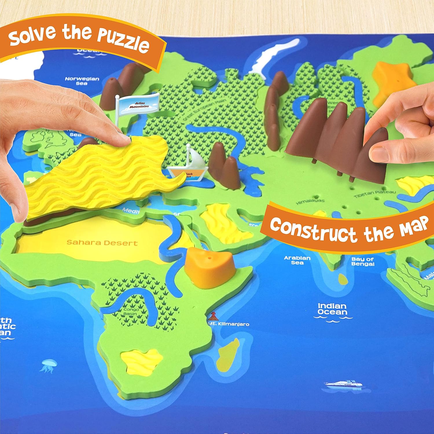 Detalle de Imagimake Geography Puzzle for Ages 8+
