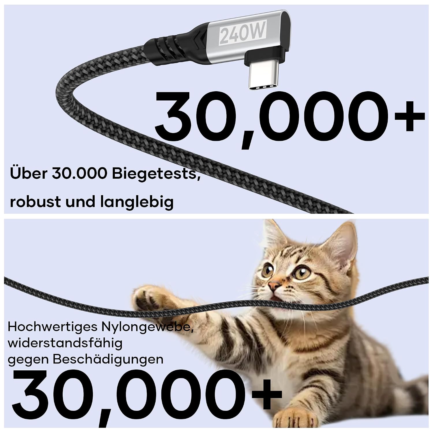 Detalle 2 de woednx USB-C Kabel 5 m 🔌