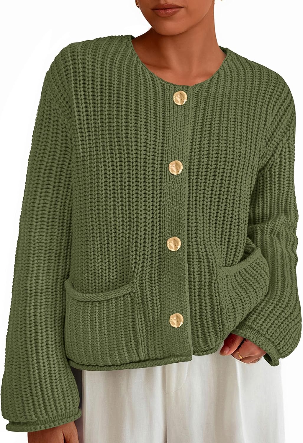 Thumbnail 6 de PRETTYGARDEN 2026 Oversized Chunky Cardigan
