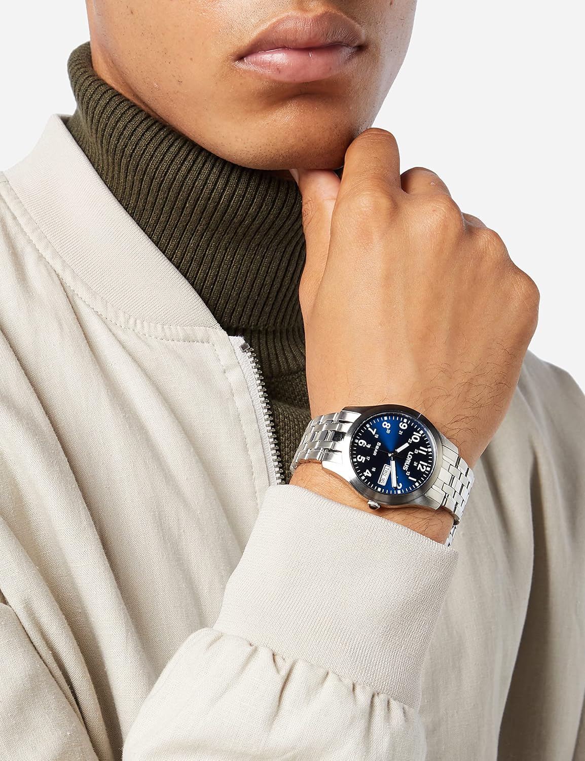 Detalle 2 de Lorus Herren Analog Quarz Uhr schwarz