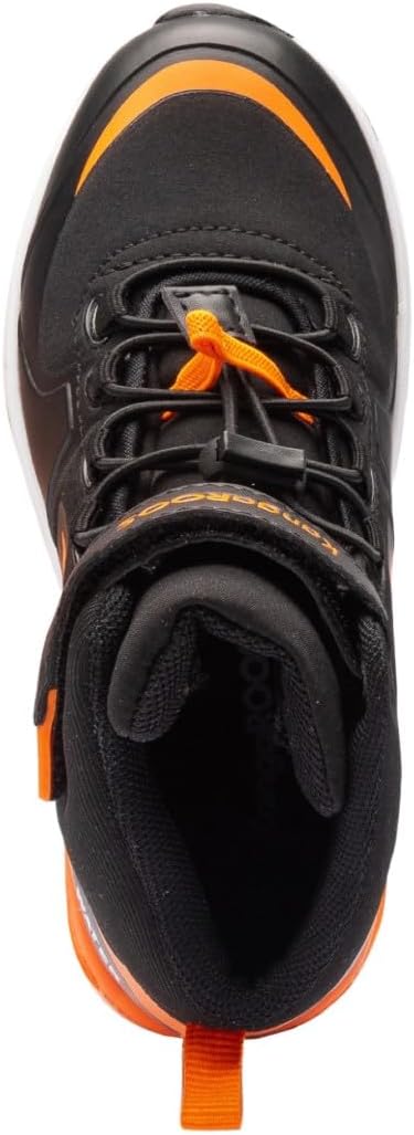 Detalle de KangaROOS Jungen Kx-hydro Sneaker – Jet Black Neon Orange, Größe 35 EU