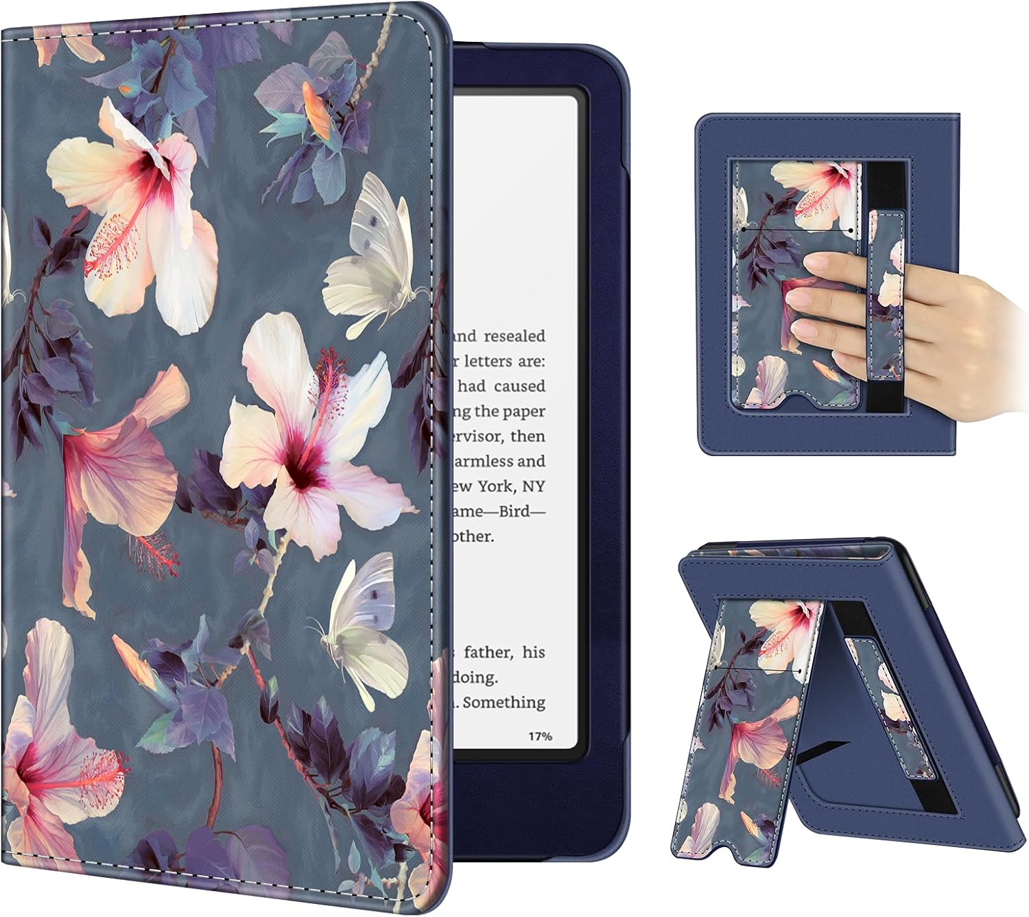 Detalle de FINTIE EKAZ087EU Kindle Case, Foldable Stand, Hand Strap and Card Slot