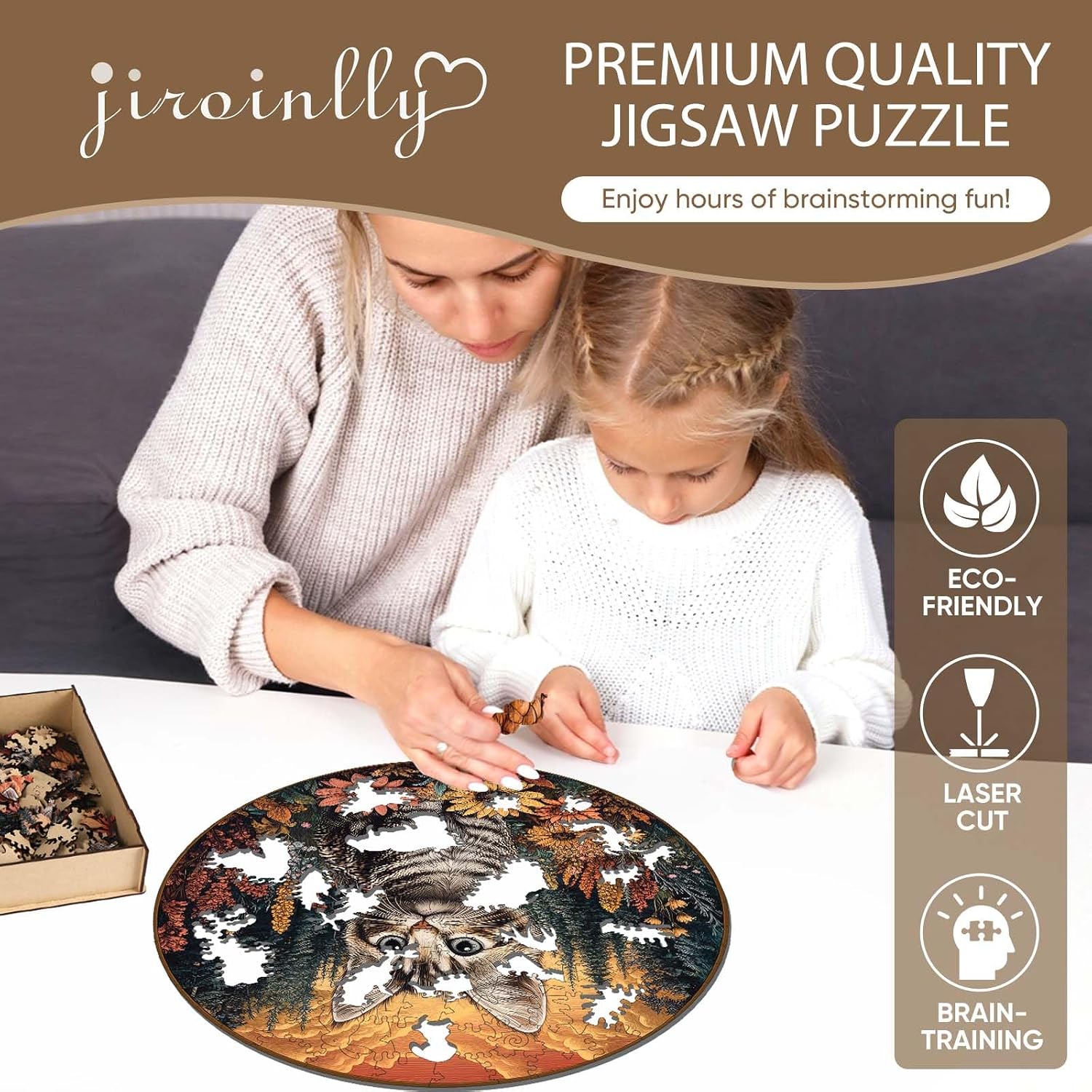 Detalle de Jiroinlly Wooden Jigsaw Puzzle, 500 Pieces