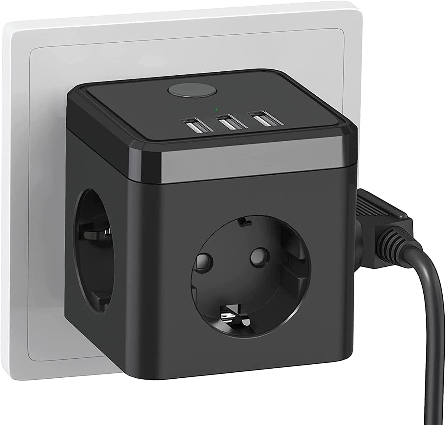 Thumbnail 1 de Steckdosenleiste 4-Fach – kompakte Verteilersteckdose aus ABS mit 2500 W Leitung