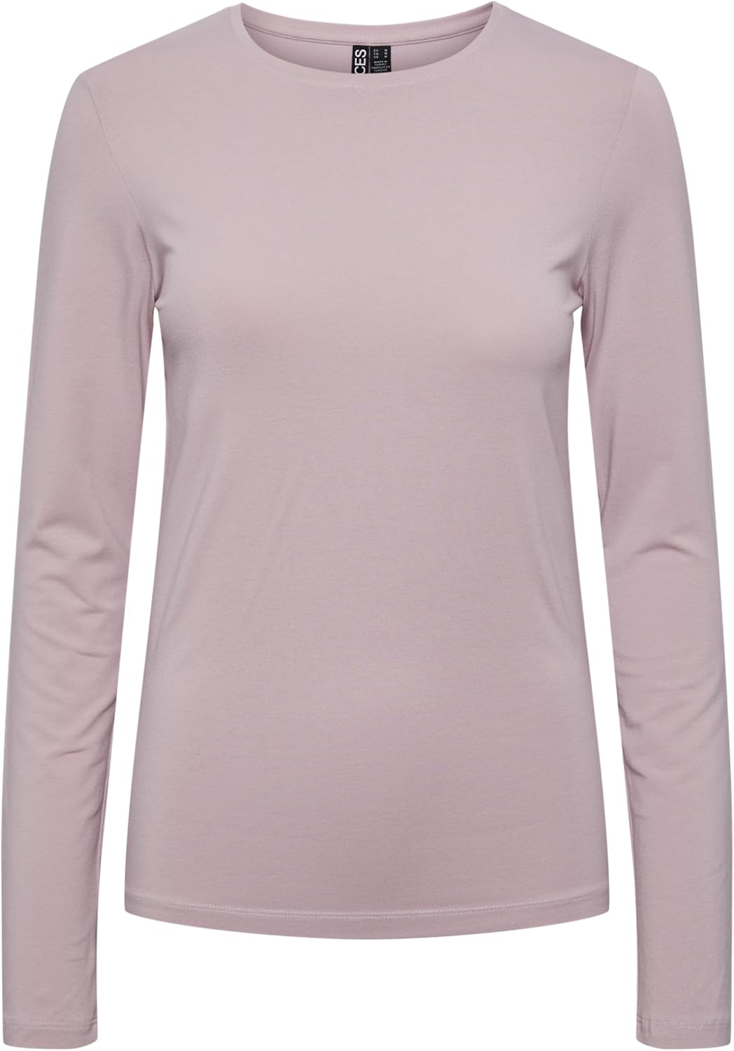 Detalle de PIECES Pcsirene Long Sleeve Tee Noos – Slim, Breathable Comfort