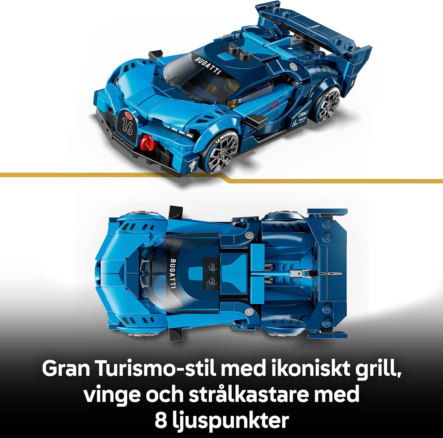 Thumbnail 2 de LEGO Speed Champions Bugatti Vision GT 77253 – byggsats med 284 delar