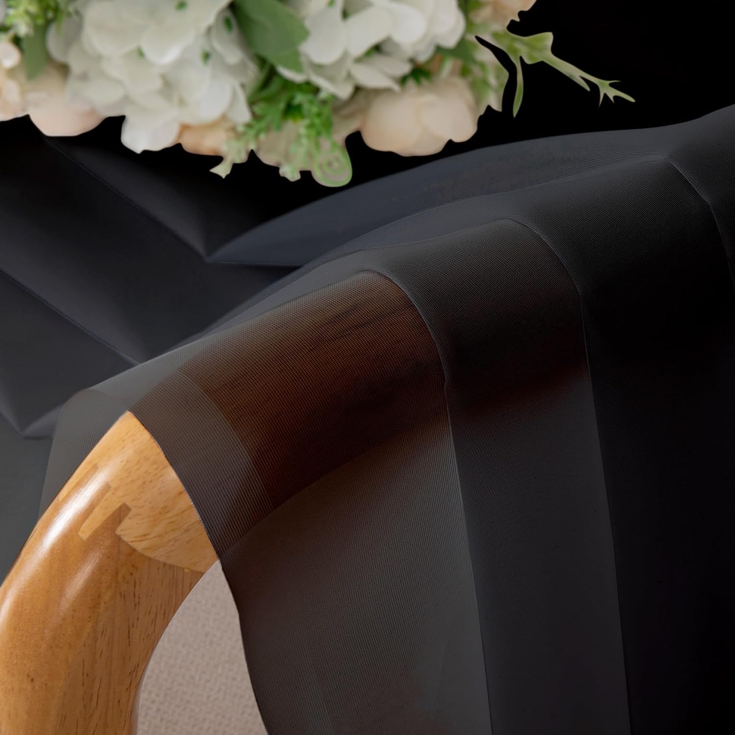 Thumbnail 6 de Simplebrand Black Sheer Curtains 84