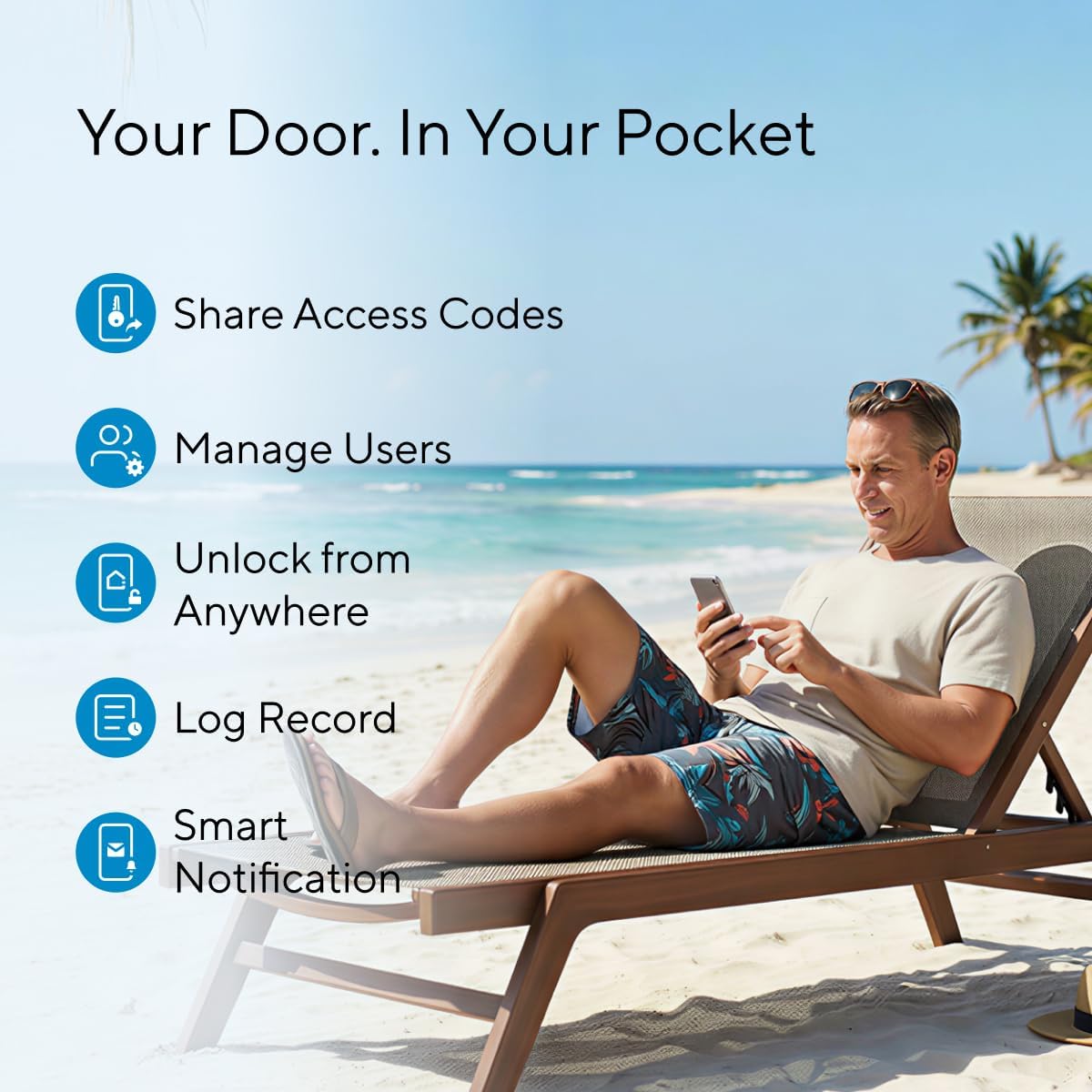 Detalle de ULTRALOQ smart lock U-Bolt